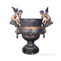 Vaso in ottone antico Casa getto decorativo